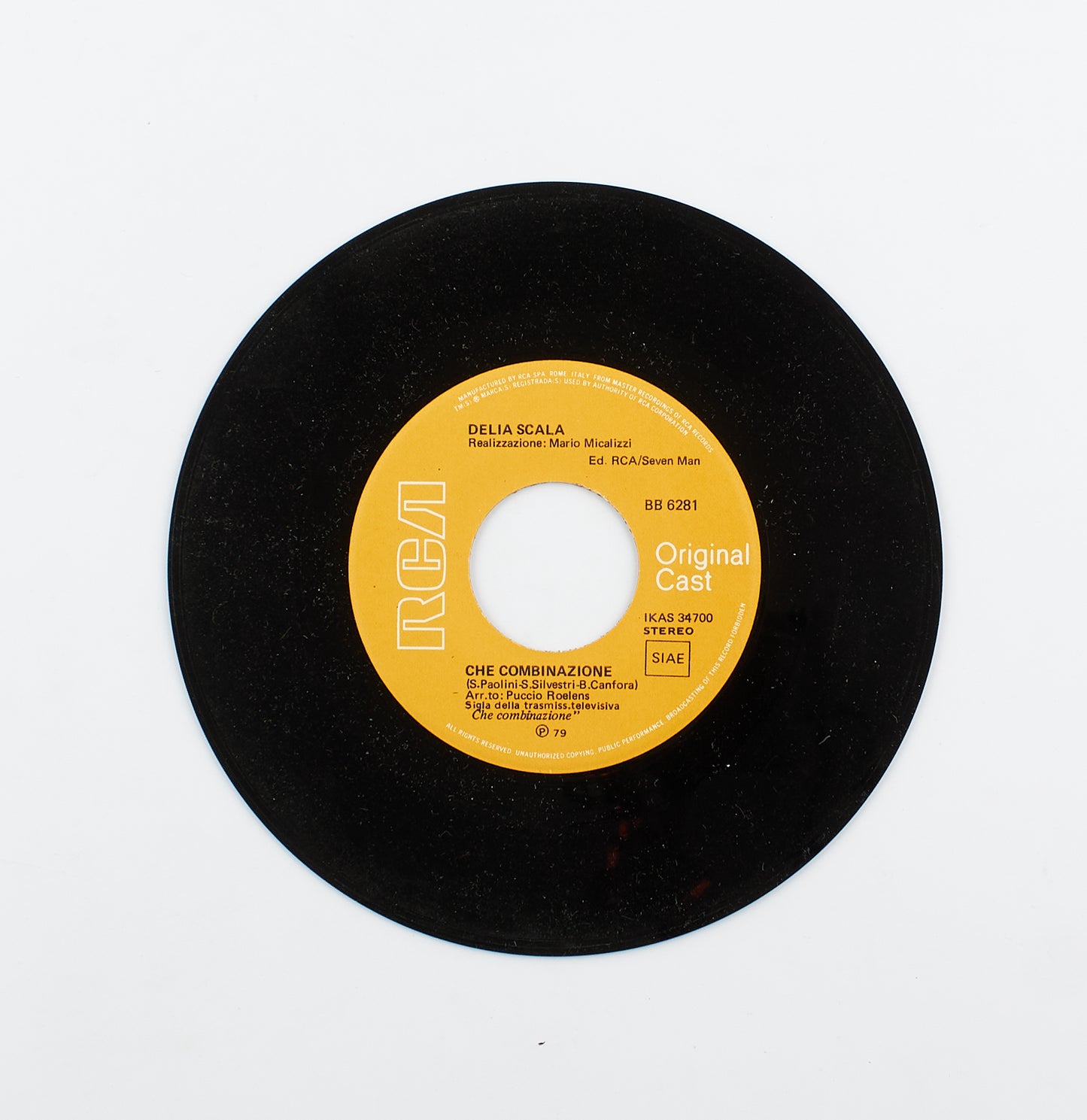 Delia Scala - Che combinazione / Invisibile - Rca - 1979 - 45 giri - sigle
