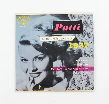Patti Page - Sings the hit songs of 1937 - Mercury Record - 1953 - 45 giri - cantanti internazionali