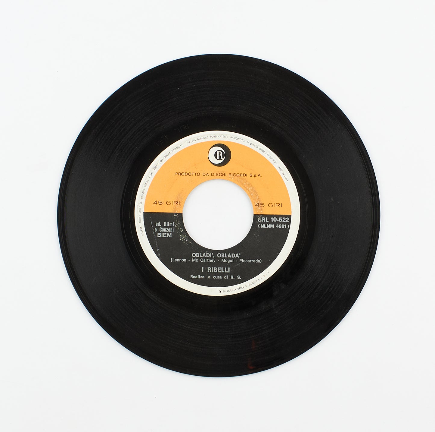 I Ribelli - Obladì Obladà / lei m'ama - Ricordi - 1969 - 45 giri - beat