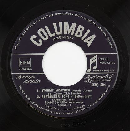 Frank Sinatra - Stormy weather - Columbia - 1955 - 45 giri - cantanti internazionali