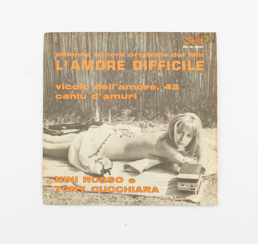 Nini Rosso, Tony Cucchiara - Vicolo dell'amore 43 / Cantu d'amuri - Sprint - 1963 - 45 giri - strumentale