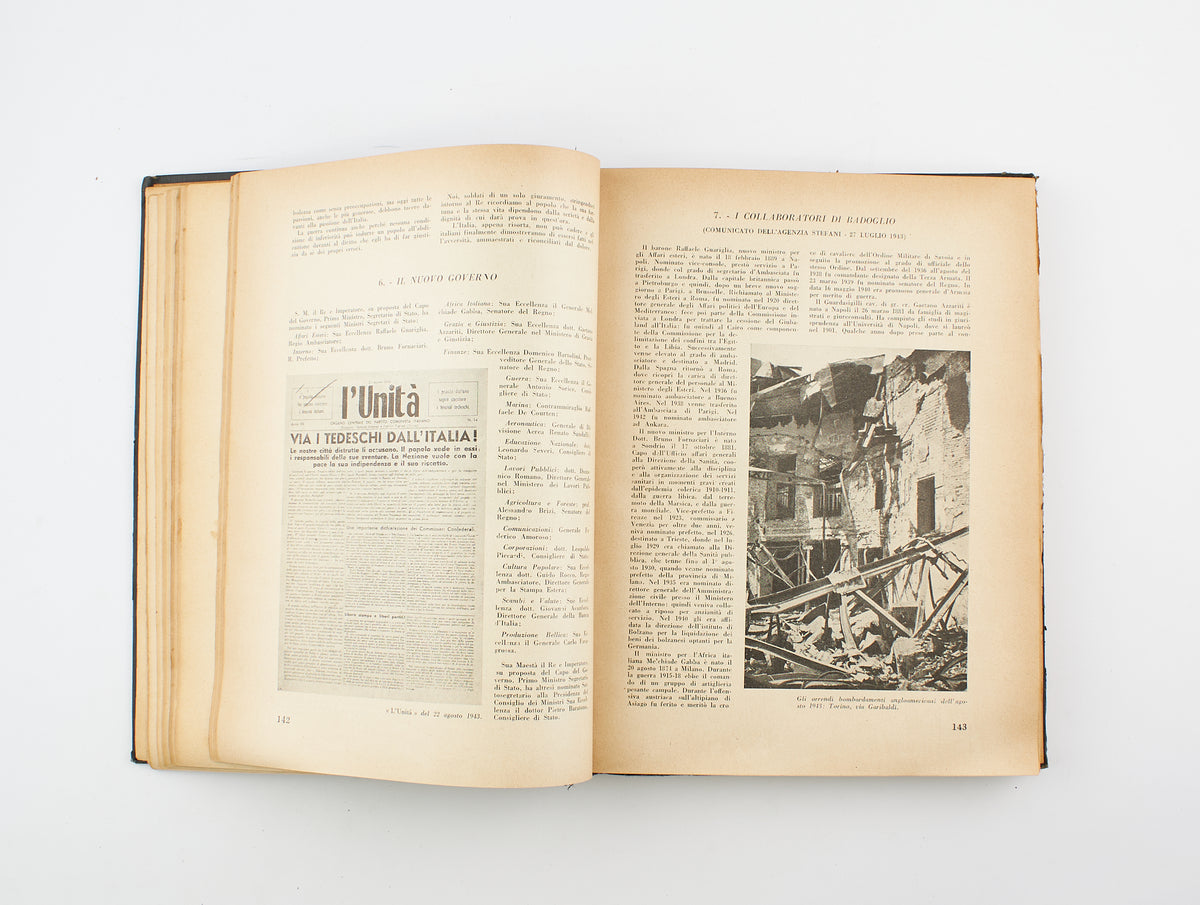 Attilio Tamaro - Due anni di storia 1943-1945 (3 voll.) - Tosi Editore 1948 - seconda guerra mondiale