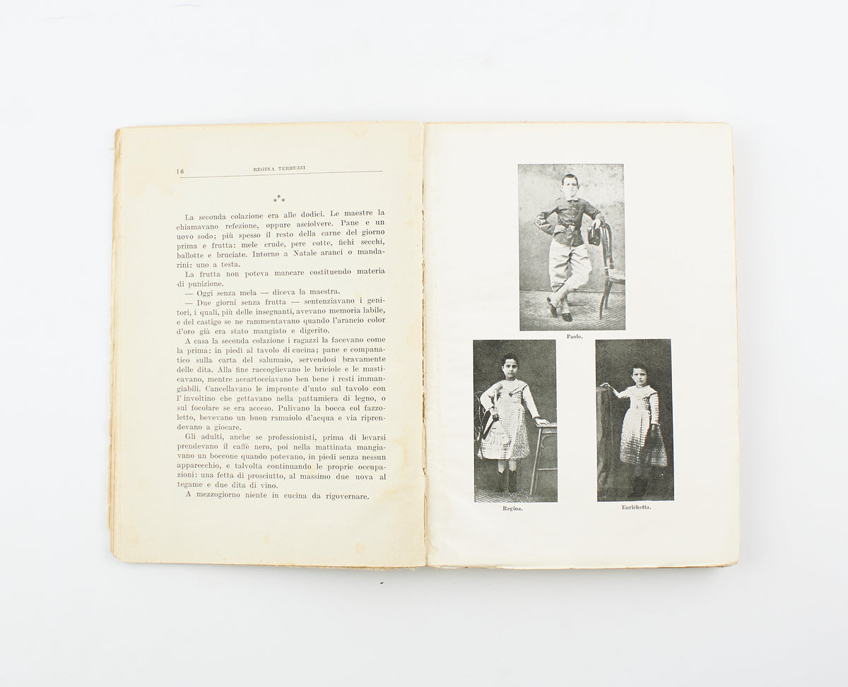 Regina Terruzzi - Infanzia nell'ottocento – 1^ Ed. Sansoni 1938 - memorialistica