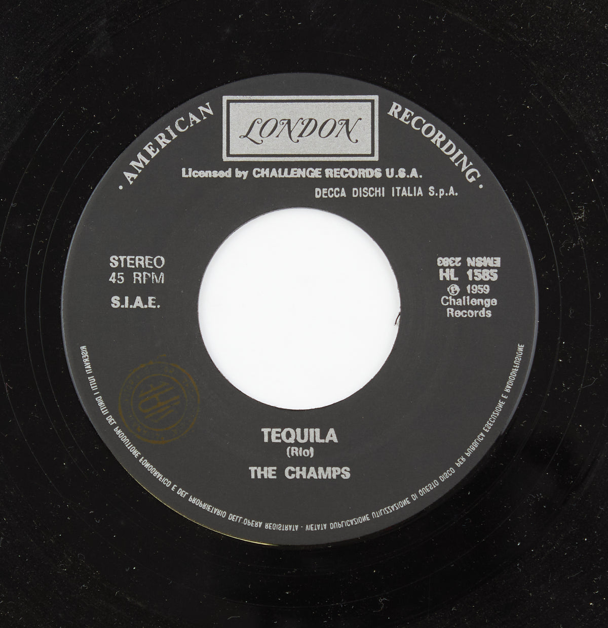 The Champs - Tequila/Limbo rock - London - 1959 - 45 giri - pop