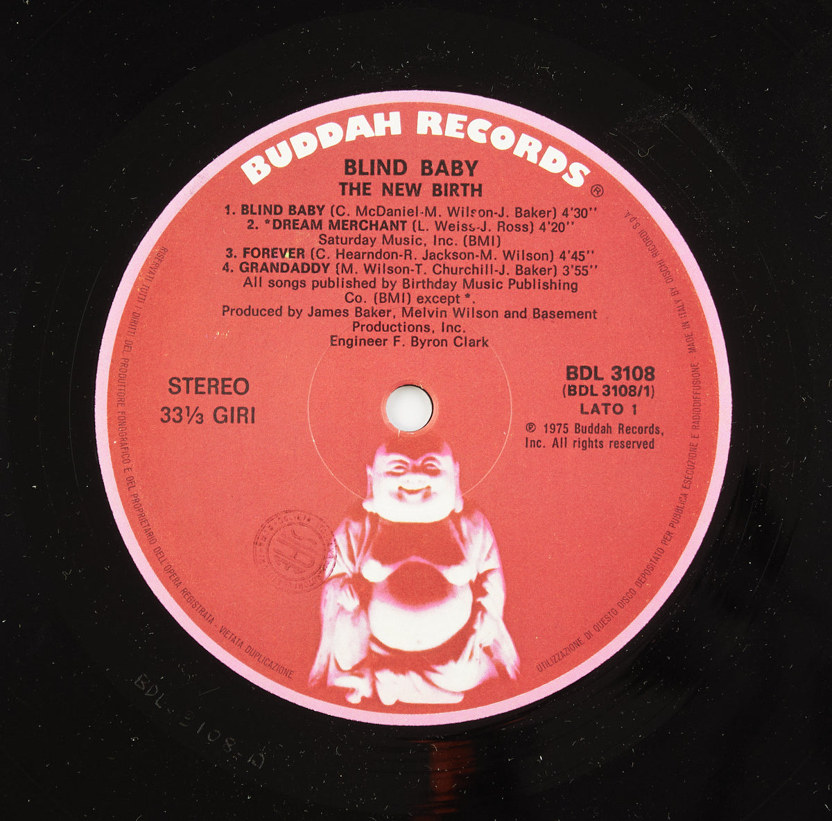 The new birth - Blind baby - Buddah Records - 1975 - 33 giri - funk, soul