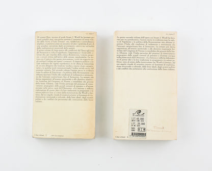 Stuart J. Woolf - Il Risorgimento italiano (2 voll.) – 1^ Ed. Einaudi 1981 - storia moderna