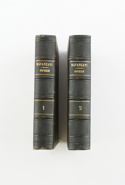 Bernardo Davanzati - Le Opere (2 voll.) – Felice Le Monnier 1853 - classici letteratura