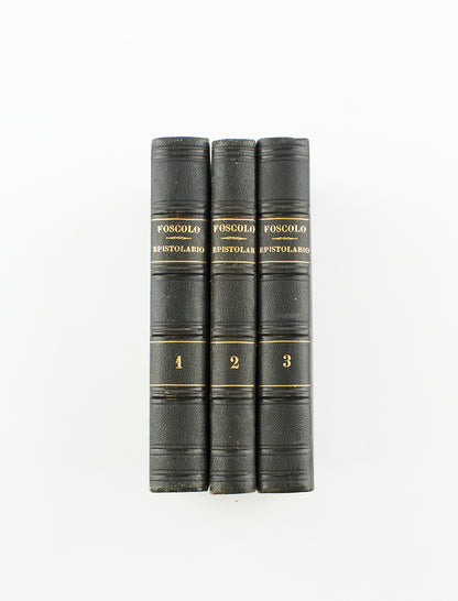 Ugo Foscolo - Epistolario (3 voll.) – Felice Le Monnier 1852 - classici letteratura