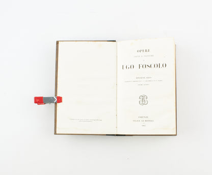 Ugo Foscolo - Epistolario (3 voll.) – Felice Le Monnier 1852 - classici letteratura