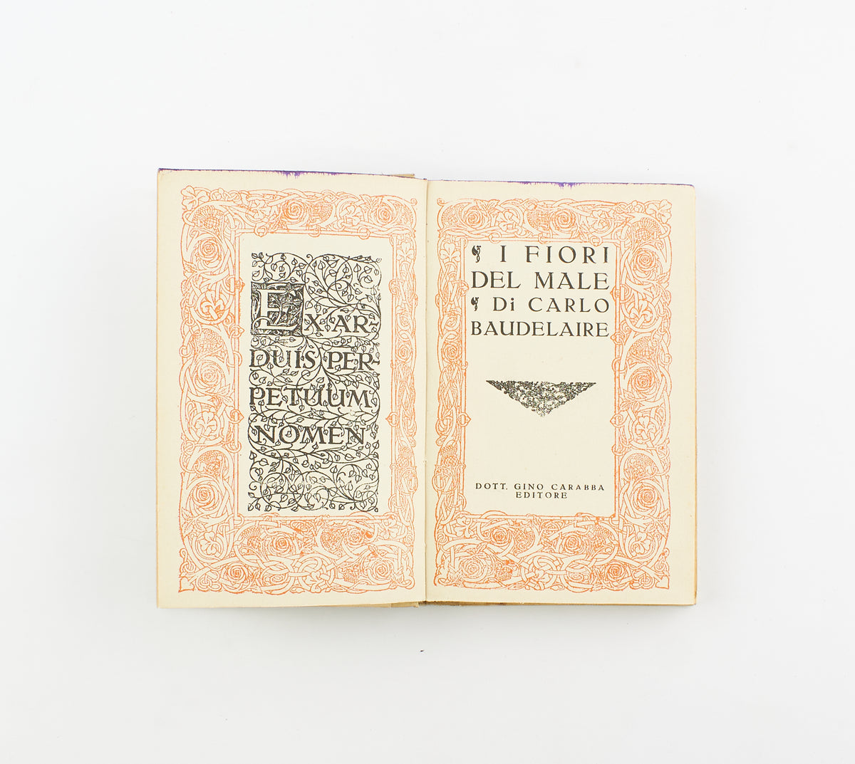 Charles (Carlo) Baudelaire - I fiori del male – Dott. Gino Carabba Editore 1931 - poesia